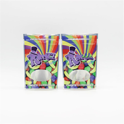 ซื้อ OEM Weed Bag Zip Lock 3.5G สามารถปิดใหม่ได้ 110ไมครอน วัสดุสัมผัสอ่อนนุ่ม กันกลิ่น Mylar Bags online manufacture