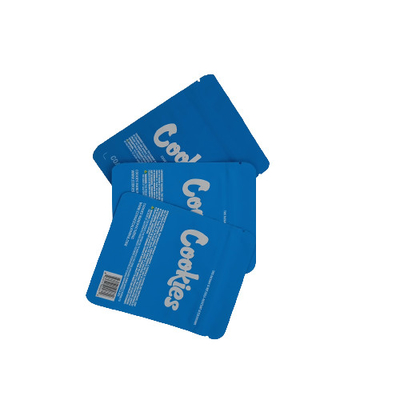 ซื้อ สีฟ้า 50 กรัม Mylar ยืนขึ้นกระเป๋า Zipper การพิมพ์ Gravure สําหรับพืชหวาน online manufacture