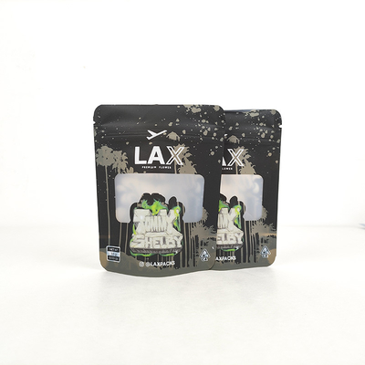 ซื้อ โรงงาน OEM custom อลูมิเนียมฟอยล์ Mylar ยืนขึ้น zip ล็อคกระเป๋าด้วยกระจกใส online manufacture