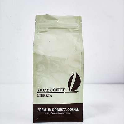 ซื้อ กระเป๋ากาแฟด้านล่างแบน 8 ด้าน AL พลาสติกคอมพอสิต พิมพ์อาหารตามสั่ง online manufacture