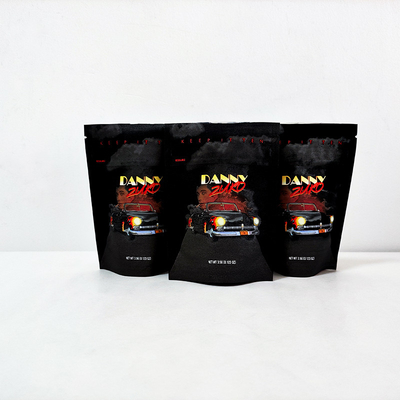 ซื้อ สีดําแมท Mylar ถุงกัญชา ซิปเกอร์ล็อค คูเกิ้ล กลิ่นกันยืน 3.5g 7g online manufacture