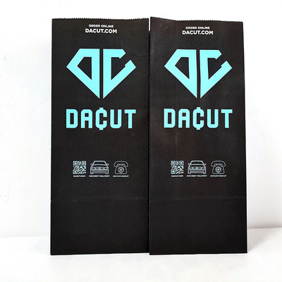 ซื้อ Black Kraft Stand Up Bags การพิมพ์แบบฝีมือสําหรับอาหาร online manufacture