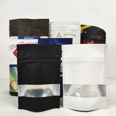 ซื้อ อาหาร แพคเกจ biodegradable ยืนขึ้นกระเป๋า ชา ziplockk กระเป๋า Mylar online manufacture
