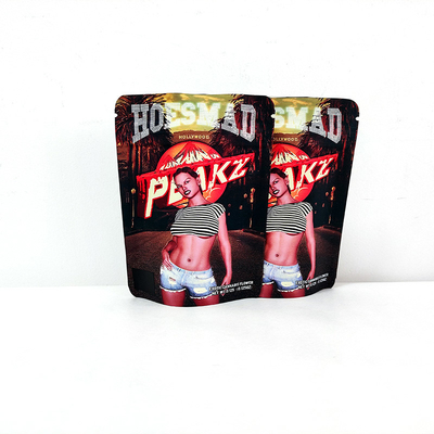 ซื้อ 3.5 กรัม 14 กรัม Mylar กระเป๋าพลาสติก Laminated Child Proof Doypack ถุงยืน online manufacture