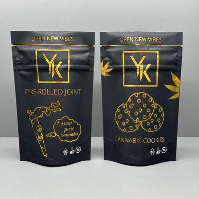 ซื้อ 10 สี การพิมพ์ Holographic Stand Bag THC Cookies Packaging Mylar ถุงพลาสติก online manufacture
