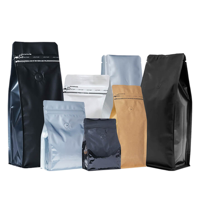 ซื้อ FDA กระเป๋ากาแฟพื้นราบ 1000 กรัม 500 กรัม แพคเกจเมล็ดกาแฟด้วยซิป online manufacture