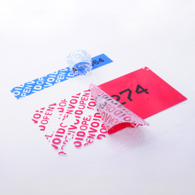 ซื้อ สติ๊กเกอร์ความปลอดภัยตราตรากันการปลอมด้วยการละลายร้อน พร้อมเทคโนโลยีการพิมพ์จอ online manufacture