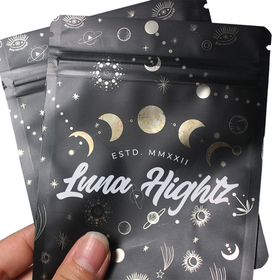 ซื้อ การตราร้อน Mylar Weed Packaging กันความชื้น รูปแบบที่กําหนดเอง Fda online manufacture