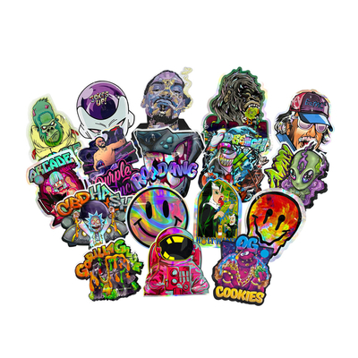 ซื้อ Holographic FDA Custom Die Cut Mylar Bags 120 มิกอ online manufacture