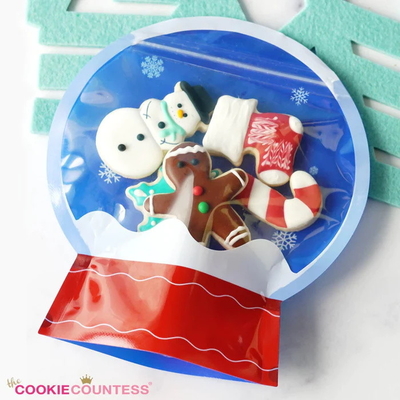 ซื้อ กระเป๋าบรรจุ Mylar ประจําวันคริสต์มาสต์ที่มีรูปร่างพิเศษและปิดซิปล็อค online manufacture