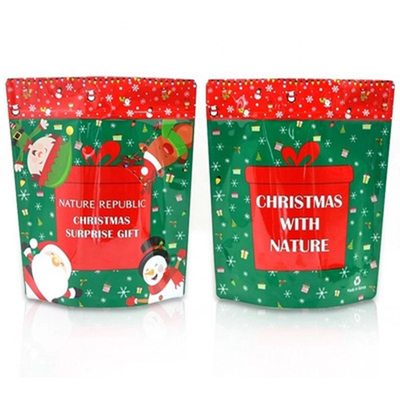 ซื้อ ถุงบรรจุอาหารว่างแบบโปร่งใสแมท พลาสติกคริสต์มาส สูงกระเป๋า online manufacture