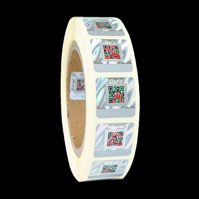 ซื้อ การออกแบบโลโก้ตามสั่ง สติ๊กเกอร์โฮโลแกรฟิก วินิล แอนติฟาเลจ NFC Label online manufacture