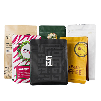 ซื้อ กระเป๋าสะพายซีปเปอร์กระดาษครัฟท์กระดาษแผ่นหนัง กระเป๋าสะพายกาแฟซีปเปอร์กระเป๋าด้านล่างสี่เหลี่ยมสําหรับเมล็ดกาแฟ online manufacture