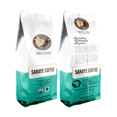 ซื้อ เซลความร้อน แมท ดํา ยืนขึ้น Ziplock กระเป๋าพลาสติก 12oz กาแฟข้าง Gueest ด้านล่าง กระเป๋ากาแฟ online manufacture