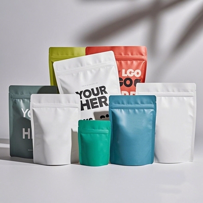 ซื้อ Custom Printed Stand Up Zipper Pouches for Food Packaging MOQ 1000pcs online manufacture
