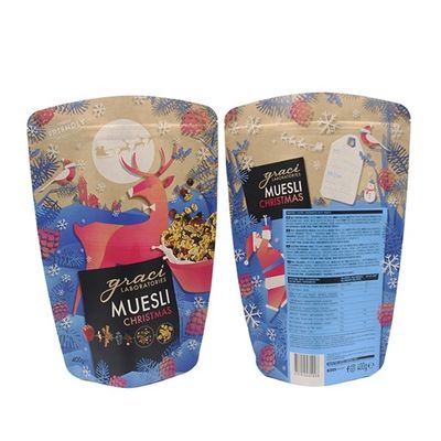ซื้อ อาหารเกรดกระดาษ Kraft ยืนขึ้น กระเป๋าพลาสติกที่มีซิปสําหรับผลไม้ แคนดี้ ชา อาหารที่ใช้อย่างแพร่หลาย online manufacture