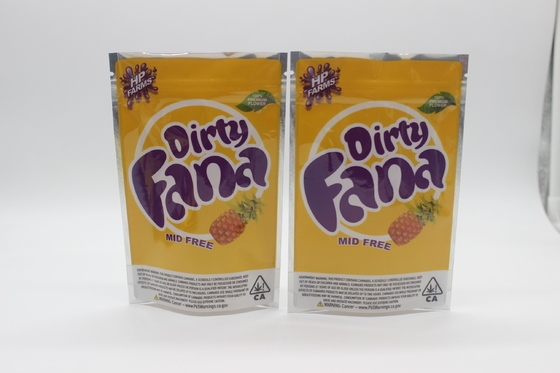 1 กรัม - 28 กรัม แอลูมิเนียมฟอยล์ Mylar ถุงขนม Cookie Packaging ถุงเก็บอาหาร Mylar สามารถปิดใหม่ได้