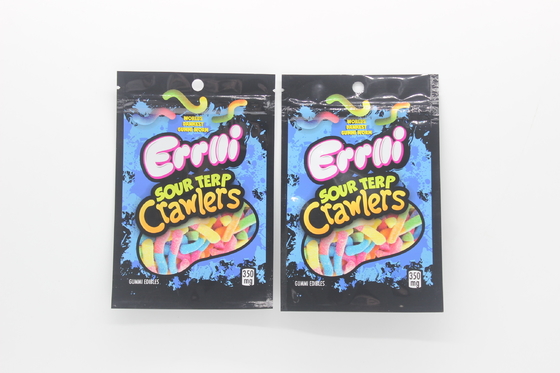 Weed Flower Mylar ถุงยืน ซิปเปอร์ ปิดความร้อน ป้องกันกลิ่น 3.5G