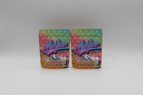 ซิปเปอร์ โฟลยอลูมิเนียม Mylar กระเป๋า 3.5 กรัม แมท เนียนแตะ ยืนขึ้นสําหรับดอกกัญชา
