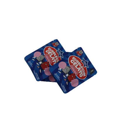 แผ่นอัลลูมิเนียมล่างเรียบ Mylar ถุงกัญชา แคนดี้บรรจุด้วยวาล์วและซิป