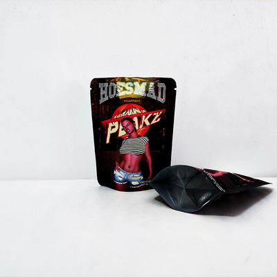 3.5 กรัม Mylar weed กระเป๋ากันกลิ่น ปิดความร้อน ปิดใหม่ ปกติเด็ก