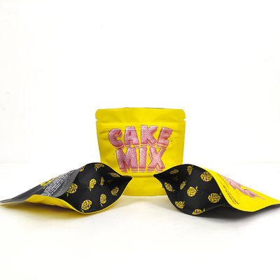 3.5 กรัม Mylar ซิปล็อคกระเป๋า Matte กลิ่นกันเด็ก กันยืนกระเป๋า