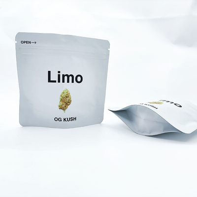 ปลาสติกziplockk Mylar ถุงกัญชา 3.5g พิมพ์ดิจิตอล Soft Touch