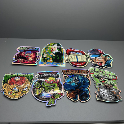 การพิมพ์แบบเจาะเฉพาะเจาะจง ตัดเจาะ Mylar กระเป๋า ziplock การปิด