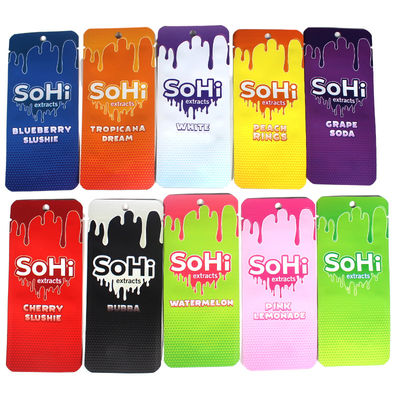 สะอาดต่อสิ่งแวดล้อม 3 ด้าน ปิดกระเป๋าพลาสติก Soft Touch Vape Packaging
