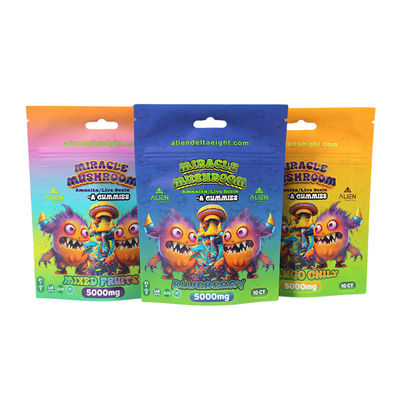 กระเป๋าสะพายกลิ่นที่สามารถปิดใหม่ได้ กระเป๋าสะพาย 3.5g / 7g / 1oz / 1lb กระเป๋าสะพาย Mylar ด้วยซิป