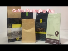 Reusable Valve Sealed Coffee Bags 12oz Stand Up Mylar Bags 8 Color Printing