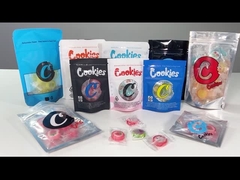 Mylar Bag With Window Cookies Packaging Bag stand-up pouches For Weed flower