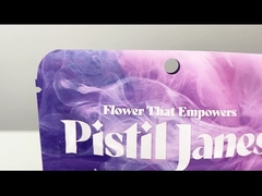 Food Grade Weed Holographic Bags Aluminum Foil Stand Up Pouch