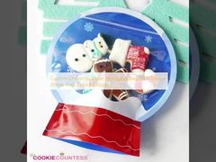 กระเป๋าบรรจุ Mylar ประจําวันคริสต์มาสต์ที่มีรูปร่างพิเศษและปิดซิปล็อค