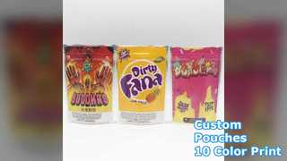 ซิปล็อคแบบกำหนดเองตั้งถุงพิมพ์ 10 สี