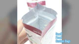 ถุงกันกลิ่นถุงยืนพิมพ์แบบกำหนดเอง